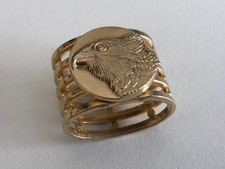 Vintage 1960’s Eagle Scarf Ring – No Marks