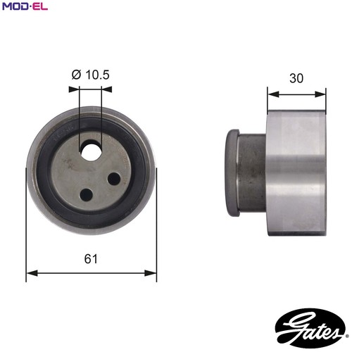 Tensioner pulley timing belt - timing,
