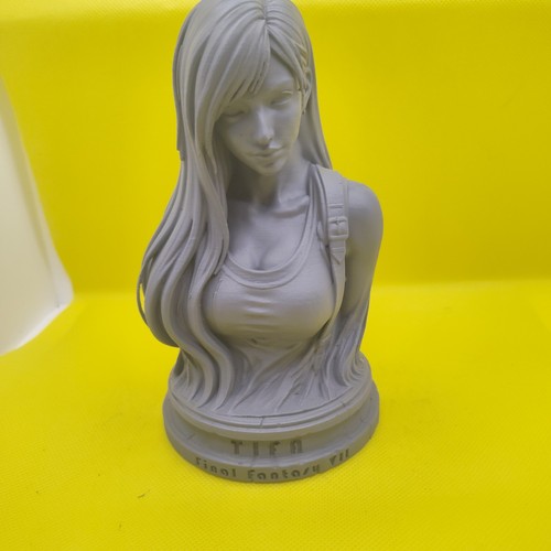 Bust statue fan art - art, tifa