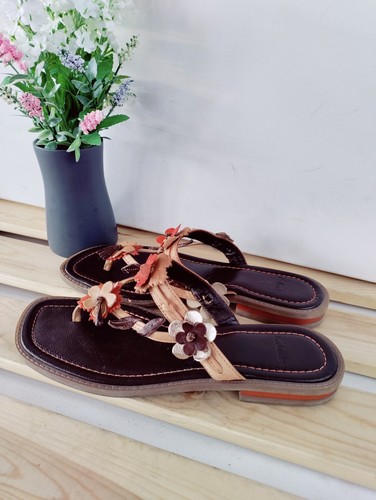 Clarks brown burnt orange - clarks,