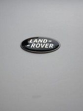  Land Rover Black Silver Rear Front Badge  8.5cm x 4.3 cm fast dispatch  