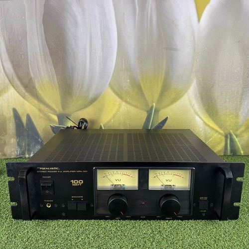 Vintage realistic stereo power - vintage,