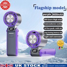 NEW Portable Air Cooler Hand-Held Fans Folding Desk Fan Cooling USB Rechargeable