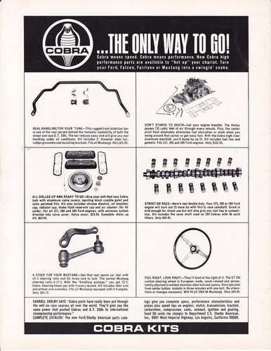 1966 shelby cobra accessories - 1966,