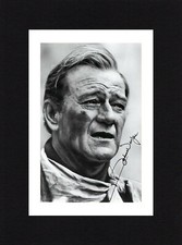 8X6 Mount JOHN WAYNE Autograph Signed PHOTO Gift Ready To Frame THE ALAMO 