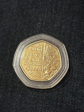 2022 Platinum Jubilee 50p 24ct