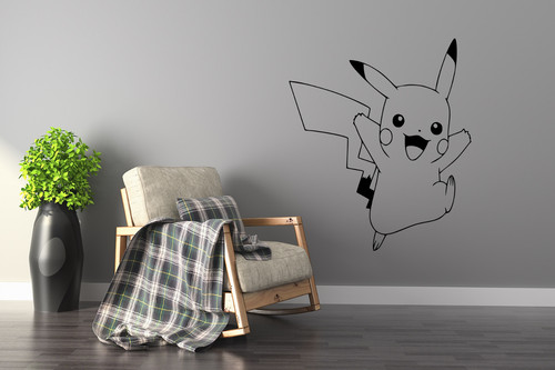 Pikachu pokemon vinyl - vinyl, wall