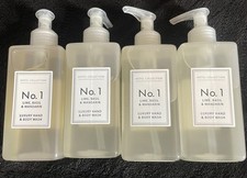 4 x Hotel Collection No1 Lime Basil Mandarin Hand & Body Wash, 250ml each