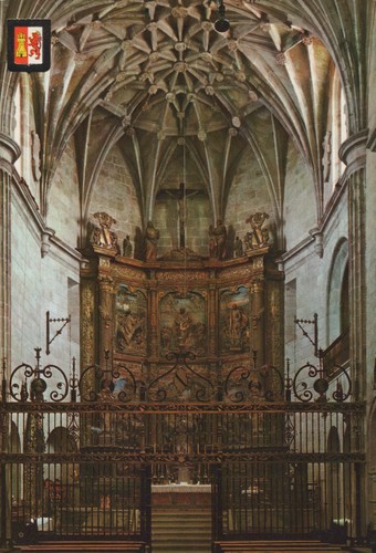 Old postcard caceres iglesia - postcard,