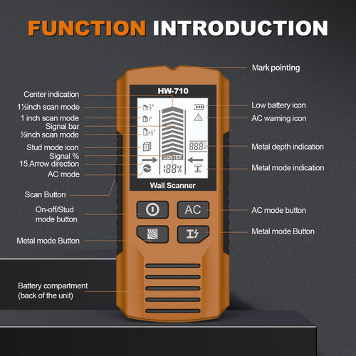 710 digital stud finder - hw-710,