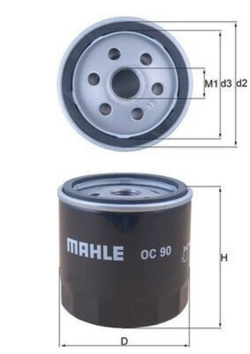 Mahle oil filter for opel - mahle,