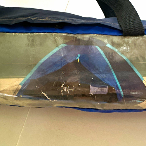 Blue black camping tent with - blue,