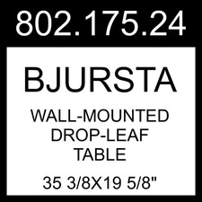IKEA BJURSTA Wall-mounted