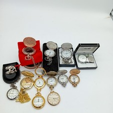Assorted Pocket Watches Quartz UNTESTED x 12
