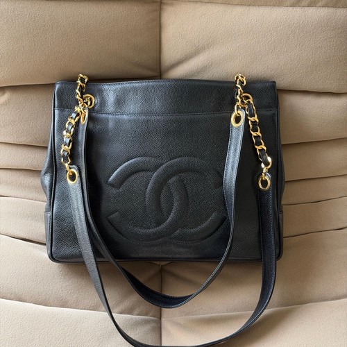 Chanel vintage black caviar - chanel,