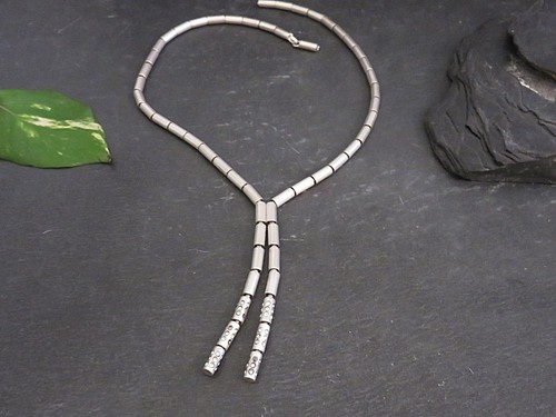 Modern silver 925 chain - silver,