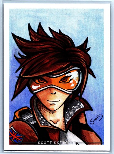 Tracer from overwatch sketch - overwatch,