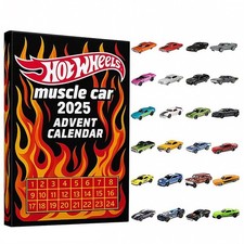 Hot Wheels Muscle Toy Car 2025 Advent Calendar 24 days Toy Car