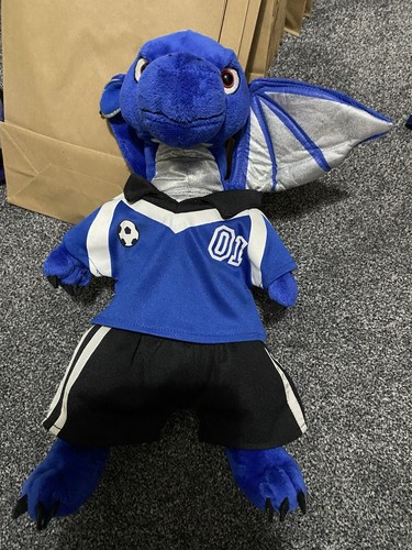 Blue dragon with football - with, top