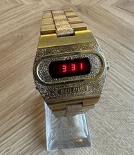 BULOVA Red Led 10KT. G.F. TRIM