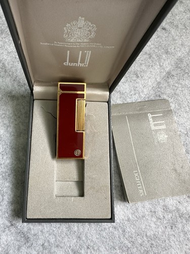 Red lacquer dunhill - lacquer, lighter