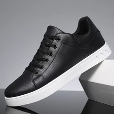 Men'S Faux Leather Trainers
