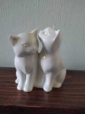 Vintage Royal Doulton Figurine White Cats 'Images of Nature' Playtime