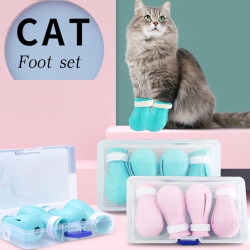 4pcs anti scratch cat shoes - cat,