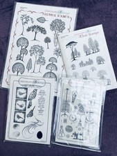 Chocolate Barque - Rubber Stamps 4 packs 50 stamps job lot.