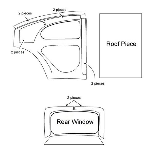 Headlining padding piece - padding, 11
