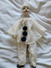 Vintage Pierrot Clown Doll