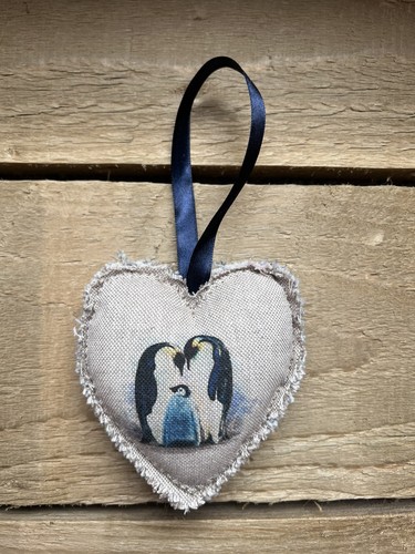 Penguin hanging heart - hanging,