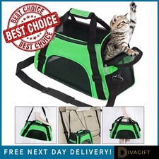 GREEN CAT CARRIER BAG LARGE