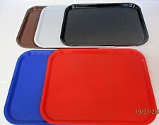 Large Plastic Serving Tray Canteen Pub Cafe Fast Food TV Dinner  5 colours FF-ST