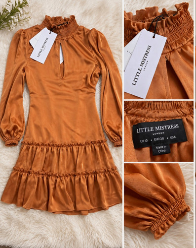 Little mistress brown - little, satin