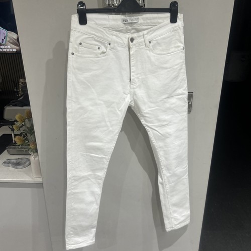 Zara white jeans - zara, relaxed