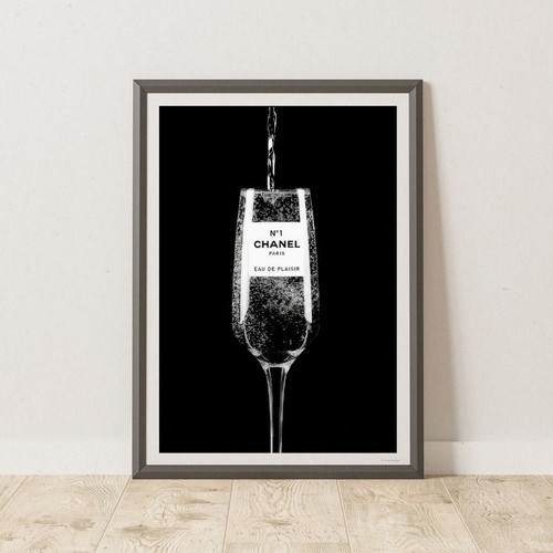Chanel champagne poster - chanel,