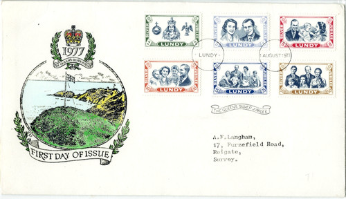 Lundy island 1977 qeii - island,