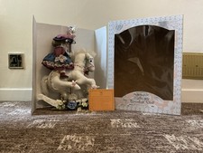 Leonardo Collection Porcelain Doll Kelly LP4129 With Rocking Horse, COA & Box