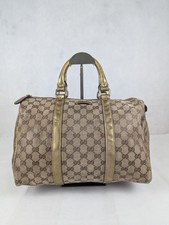 Gucci Joy Boston Gg Handbag Beige Medium Made in Italy.