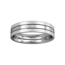 Platinum Jewelco London 5mm