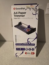 Swordfish Edge-320 A4 10 Sheet Rotary Paper Trimmer Guillotine Home Office