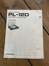 Original Pioneer PL-12D