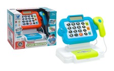 Cash Register Till Kids Role Play Supermarket Toy Play Set With Light & Music