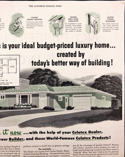 Celotex magazine 1955 - magazine, ad