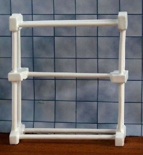 Dolls house white towel - dolls,