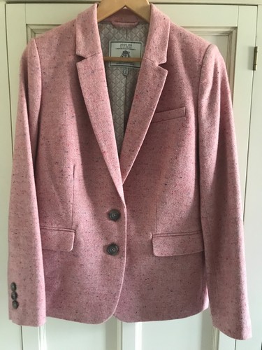 Joules pink tweed wool blazer