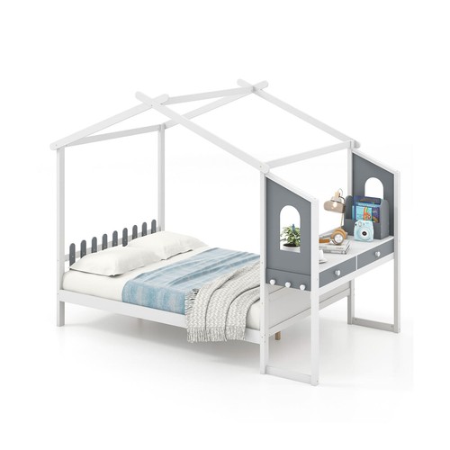 Double modern playhouse bed - double, w/