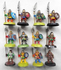 Complete Set 12 Painted Advanced Heroquest Henchmen Men-at-Arms. Games Workshop.