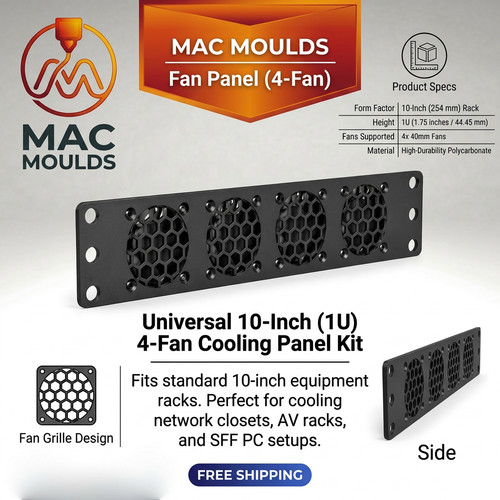 Rack mount fan - 10", panel